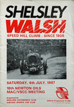 Programme cover of Shelsley Walsh Hill Climb, 04/07/1987