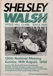 Programme cover of Shelsley Walsh Hill Climb, 14/08/1988