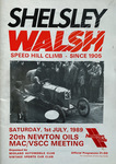 Programme cover of Shelsley Walsh Hill Climb, 01/07/1989