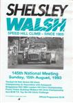 Programme cover of Shelsley Walsh Hill Climb, 15/08/1993