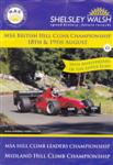Programme cover of Shelsley Walsh Hill Climb, 19/08/2012