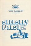Programme cover of Shelsley Walsh Hill Climb, 09/06/1974
