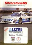 Programme cover of Silverstone Circuit, 08/10/1989