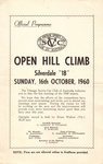 Programme cover of Silverdale Hill Climb, 16/10/1960