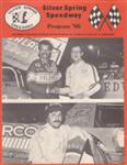 Programme cover of Silver Spring Speedway, 19/07/1986
