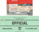 Ticket for Silverstone Circuit, 08/10/2000