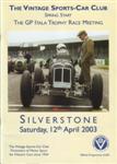 Programme cover of Silverstone Circuit, 12/04/2003