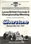 Programme cover of Silverstone Circuit, 04/05/1987