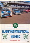 Programme cover of Silverstone Circuit, 26/05/1991