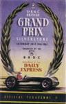Programme cover of Silverstone Circuit, 19/07/1952