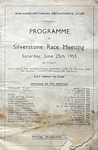 Programme cover of Silverstone Circuit, 25/06/1955