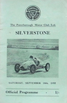 Programme cover of Silverstone Circuit, 10/09/1955