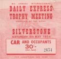 Ticket for Silverstone Circuit, 05/05/1956