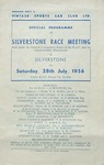 Programme cover of Silverstone Circuit, 28/07/1956