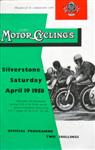 Programme cover of Silverstone Circuit, 19/04/1958