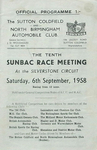 Programme cover of Silverstone Circuit, 06/09/1958