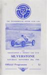 Programme cover of Silverstone Circuit, 20/09/1958