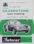 Programme cover of Silverstone Circuit, 11/06/1960