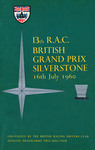 Programme cover of Silverstone Circuit, 16/07/1960