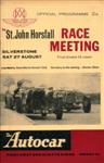 Programme cover of Silverstone Circuit, 27/08/1960