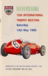 Programme cover of Silverstone Circuit, 14/05/1960