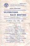 Programme cover of Silverstone Circuit, 22/04/1961