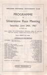 Programme cover of Silverstone Circuit, 24/06/1961