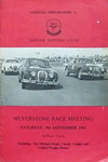 Programme cover of Silverstone Circuit, 09/09/1961