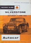 Programme cover of Silverstone Circuit, 02/06/1962