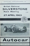 Programme cover of Silverstone Circuit, 27/04/1963