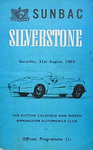 Programme cover of Silverstone Circuit, 31/08/1963