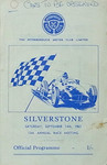 Programme cover of Silverstone Circuit, 14/09/1963