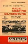 Programme cover of Silverstone Circuit, 09/05/1964