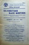 Programme cover of Silverstone Circuit, 25/07/1964