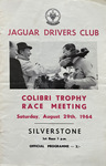 Programme cover of Silverstone Circuit, 29/08/1964