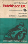 Programme cover of Silverstone Circuit, 14/08/1965