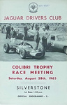 Programme cover of Silverstone Circuit, 28/08/1965
