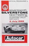 Programme cover of Silverstone Circuit, 02/07/1966