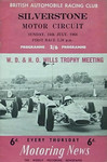 Programme cover of Silverstone Circuit, 24/07/1966