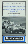 Programme cover of Silverstone Circuit, 29/08/1966