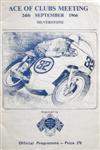 Programme cover of Silverstone Circuit, 24/09/1966