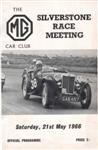 Programme cover of Silverstone Circuit, 21/05/1966