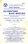Programme cover of Silverstone Circuit, 22/04/1967