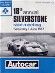 Programme cover of Silverstone Circuit, 03/06/1967