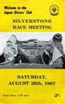 Programme cover of Silverstone Circuit, 26/08/1967