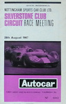 Programme cover of Silverstone Circuit, 28/08/1967