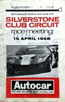 Programme cover of Silverstone Circuit, 15/04/1968
