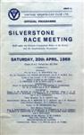 Programme cover of Silverstone Circuit, 20/04/1968