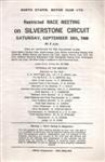 Programme cover of Silverstone Circuit, 28/09/1968