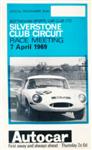 Programme cover of Silverstone Circuit, 07/04/1969